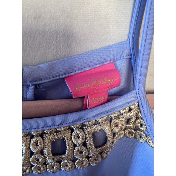 Lilly Pulitzer Girls XL Periwinkle Formal Dress - Picture 3 of 5